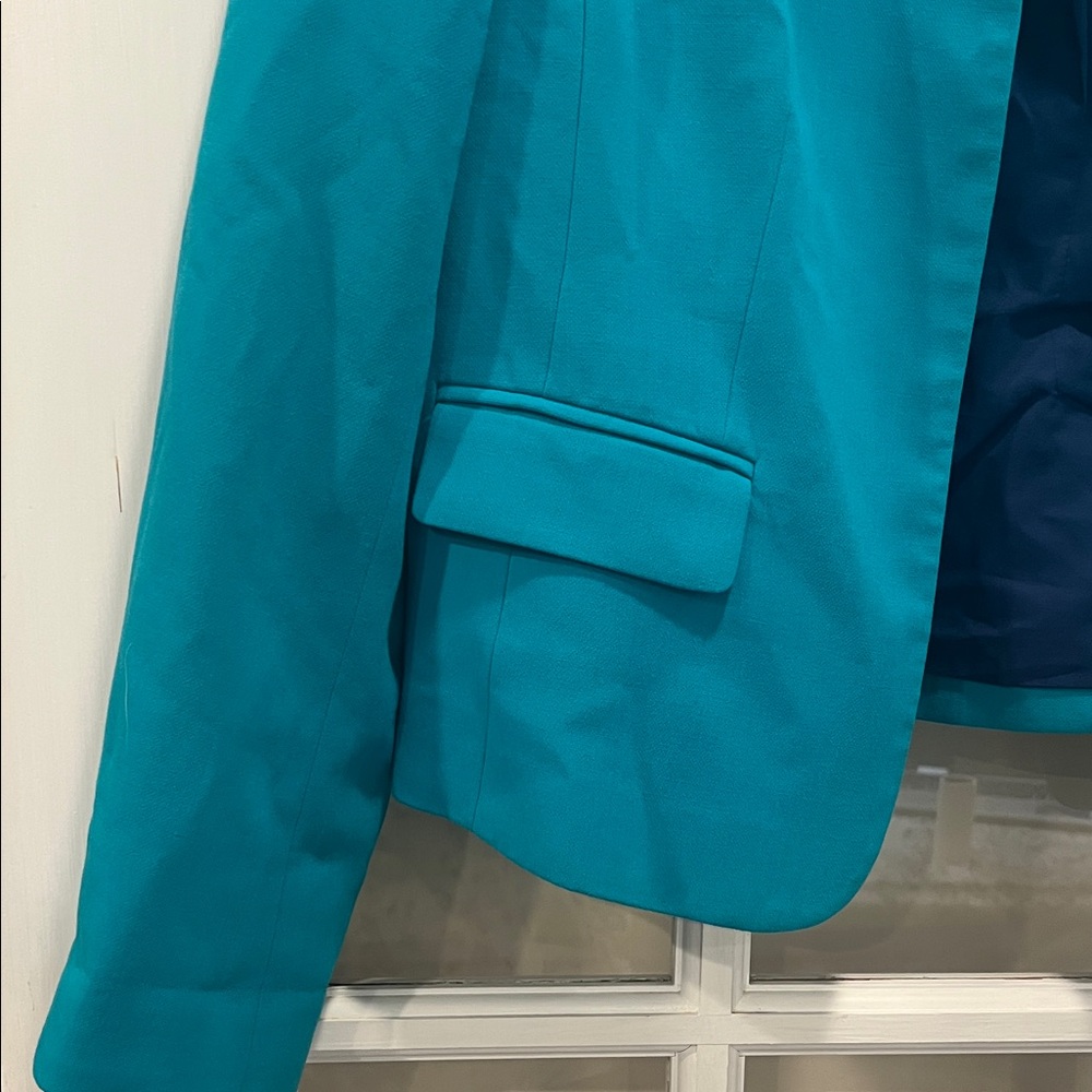 LOFT Vibrant Teal Blazer - Picture 3 of 12